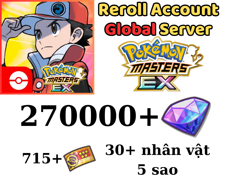 Pokémon Masters EX 270k Gem